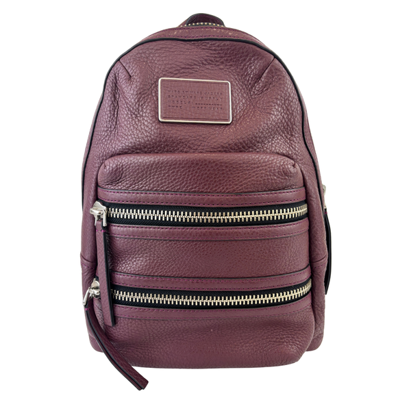 Domo Biker Leather Backpack in Cardamom