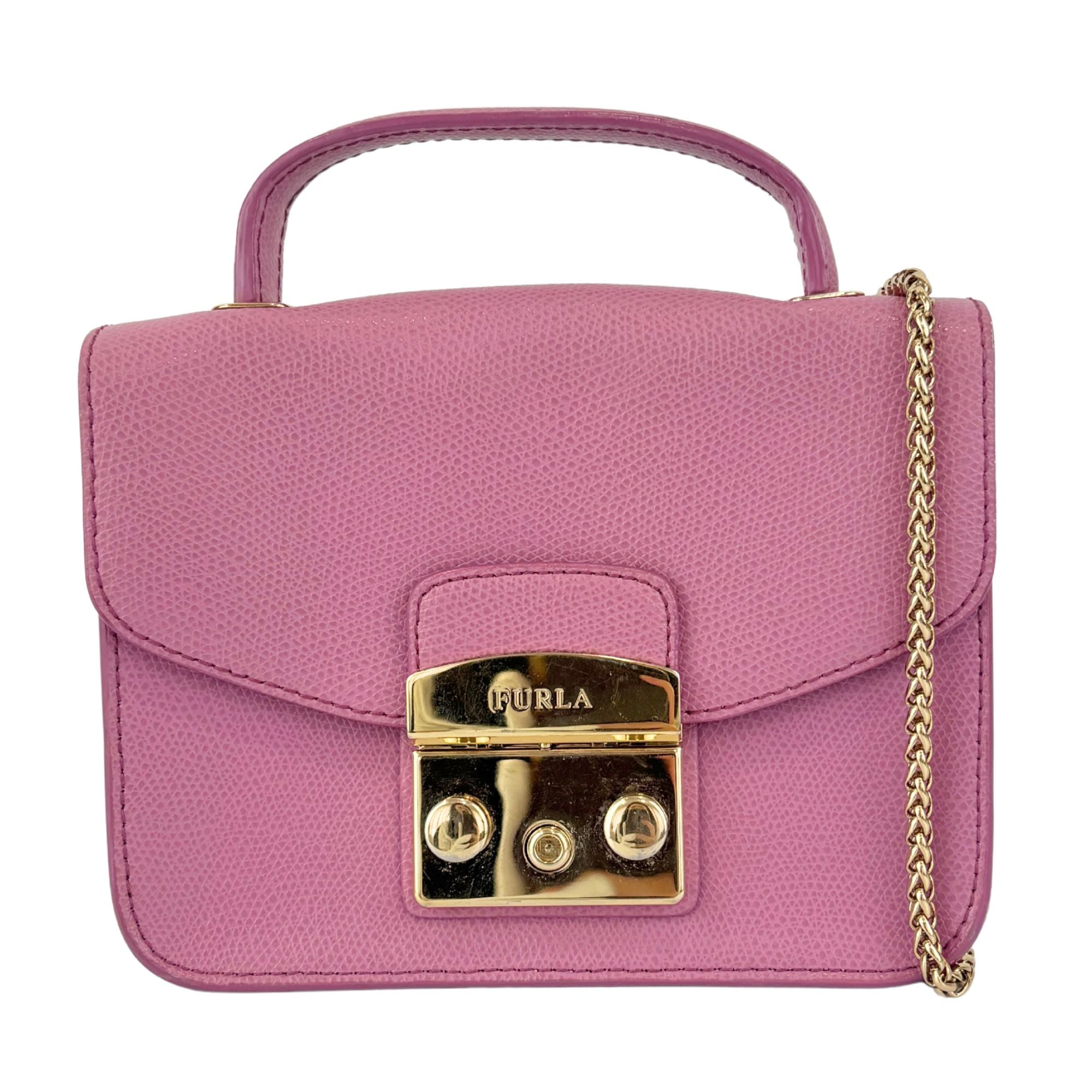Metropolis Mini Top Handle Crossbody Bag Pink