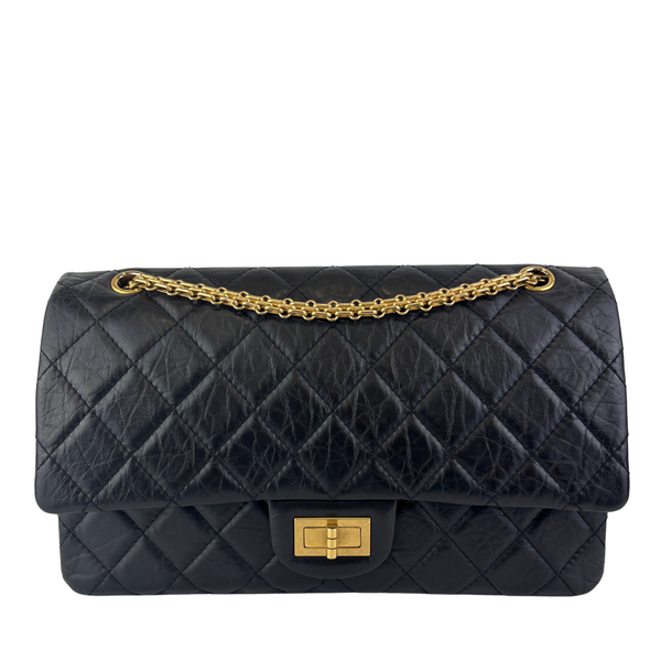 Reissue 227 Black Aged Calf Leather GHW