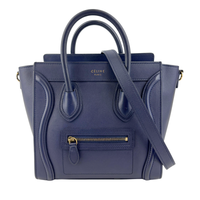 Nano Luggage Navy Smooth Calfskin