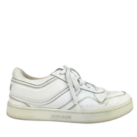 Trainer Low Lace-Up Sneaker In Calfskin Optic White Size 37
