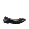 Logo Leather Ballerinas in Black Size 6M