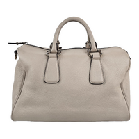 Gancini Top Handle Bag in Cream