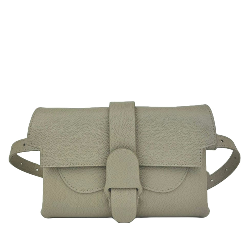 Sand Pebbled Leather Aria Belt Bag