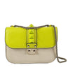 Rockstud Small Glam Lock Bag in Fluo