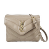 Toy Loulou in Quilted Leather Dark Beige