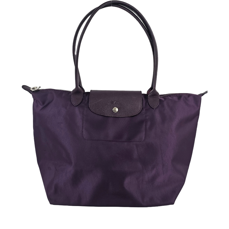 Large Le Pliage Shoulder Bag in Purple