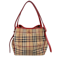 Canterbury Check Tote - Dark Pink