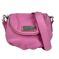 Pink Mini Leather Natasha Crossbody Bag