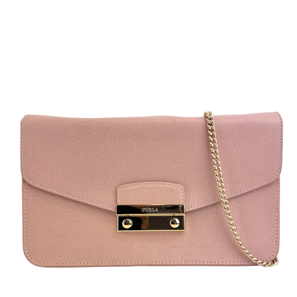 Julia Shoulder Bag in Nude Pink
