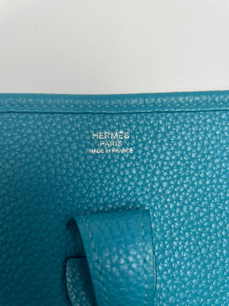 Evelyne PM III in Turquoise Clemence Leather PHW