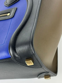 Micro Luggage Blue / Black / Brown Tricolor