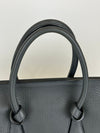 Small Tie Handbag in Black Crisped Calfskin