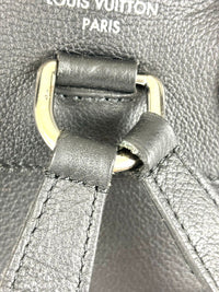 Black Calfskin Leather Lockme Backpack