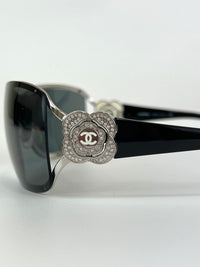 4164B 108/8G Swarovski Crystal Camellia flower Vintage Sunglasses