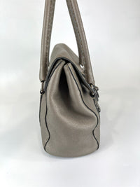 Metallic Linda Selleria Large Satchel Bag