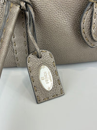 Metallic Linda Selleria Large Satchel Bag