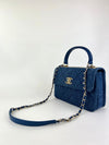 Denim Blue Small Trendy CC Flap Bag LGHW