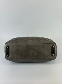 Grey Glazed Calfskin Stingray Large Bindi CC Tote