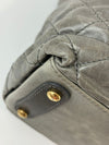 Grey Glazed Calfskin Stingray Large Bindi CC Tote