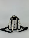 White Stark Side Studs Backpack in Visetos