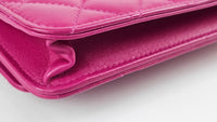 Pink Lambskin Quilted CC Pearl Crush WOC GHW (Cash Price in Description)