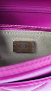 Pink Lambskin Quilted CC Pearl Crush WOC GHW (Cash Price in Description)