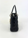 Black Cannage Lambskin Small Lady Dior My ABCDior Bag LGHW