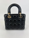 Black Cannage Lambskin Small Lady Dior My ABCDior Bag LGHW