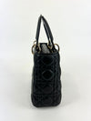 Black Cannage Lambskin Small Lady Dior My ABCDior Bag LGHW