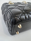 Black Cannage Lambskin Small Lady Dior My ABCDior Bag LGHW