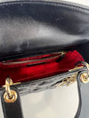 Black Cannage Lambskin Small Lady Dior My ABCDior Bag LGHW