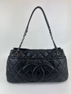 Caviar Quilted CC Timeless Soft Tote in Black SHW