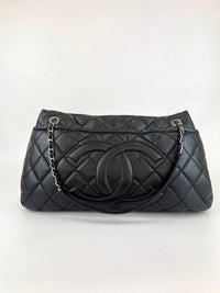 Caviar Quilted CC Timeless Soft Tote in Black SHW