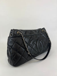 Caviar Quilted CC Timeless Soft Tote in Black SHW