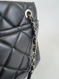 Caviar Quilted CC Timeless Soft Tote in Black SHW