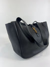 Le 5 À 7 Bea Black Textured-Leather Tote&nbsp;