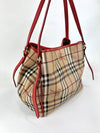 Canterbury Check Tote - Dark Pink