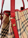 Canterbury Check Tote - Dark Pink