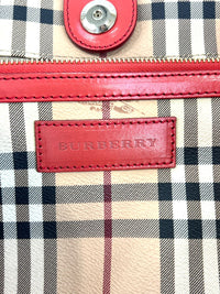 Canterbury Check Tote - Dark Pink