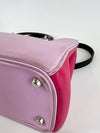 Purple/Black/Pink Smooth Calfskin Leather Diorissimo Medium Tote Bag