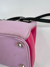 Purple/Black/Pink Smooth Calfskin Leather Diorissimo Medium Tote Bag