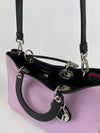 Purple/Black/Pink Smooth Calfskin Leather Diorissimo Medium Tote Bag