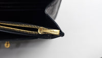 Black Small Darley Deep Embossed Croc Crossbody Bag