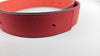 32mm Reversible Belt - Red Swift/Epsom with Martelee Gold Buckle