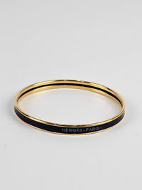 Fusion Bangle in Ultra Marine / Chardon, Yellow Gold Plated