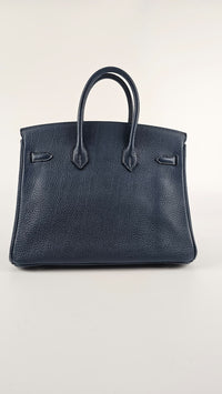 Birkin 25 Bleu de Prusse Togo PHW