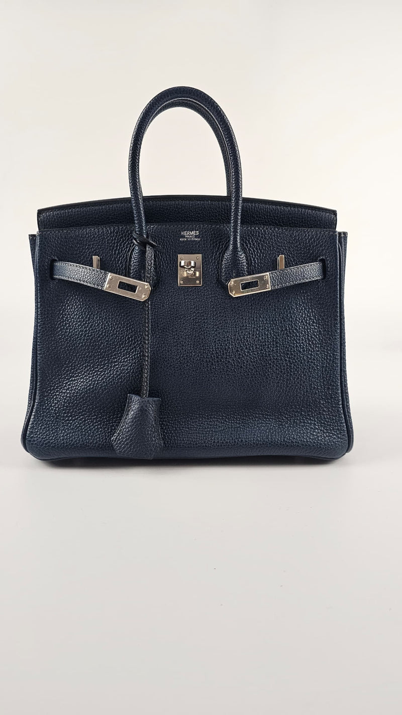 Birkin 25 Bleu de Prusse Togo PHW