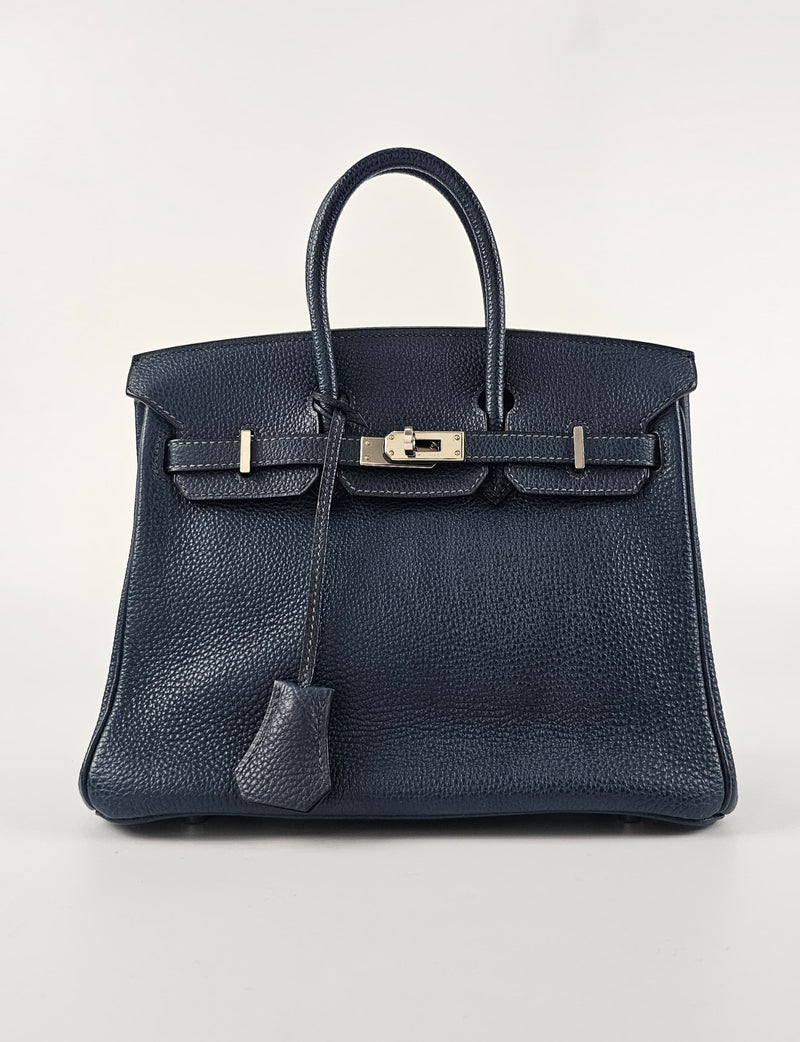 Birkin 25 Bleu de Prusse Togo PHW