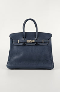 Birkin 25 Bleu de Prusse Togo PHW